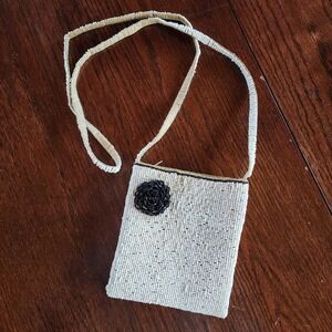 Vintage Fully Beaded Purse Coquette Retro Boho Hippie Going Out Party Crossbody